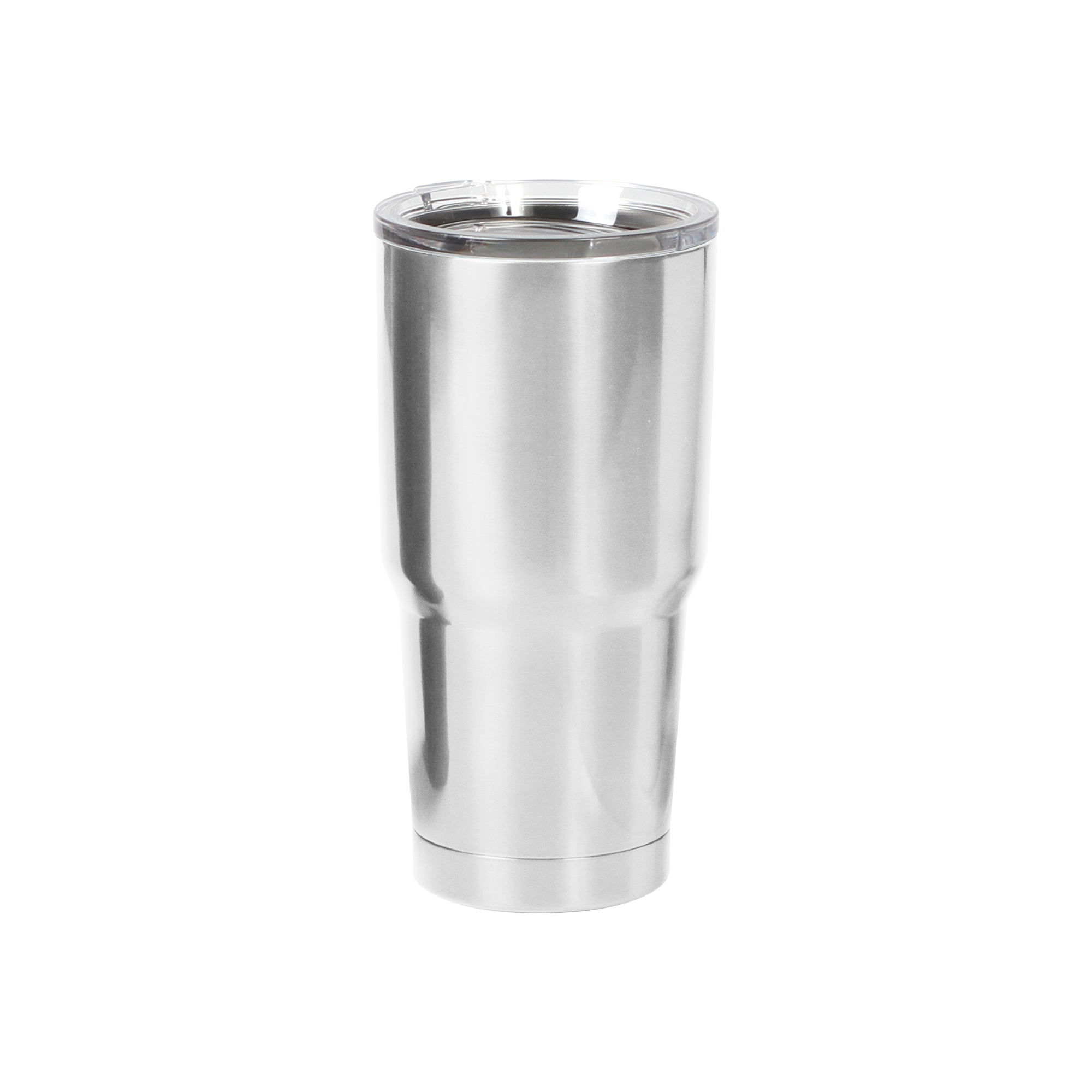 TERMO DE DOBLE PARED CON TAPA TRANSPARENTE PLATEADO E531